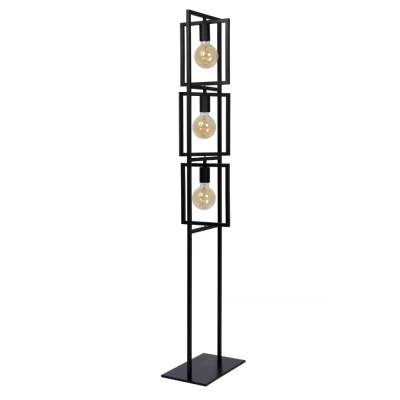 lafabryka.pl Lampa podłogowa 3xE27 black LUUK 00726/03/30 Lucide
